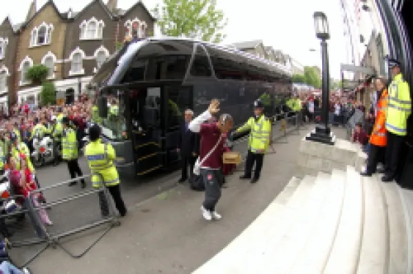 Buy Thierry Henry (Arsenal) climbs the steps to the Marble Halls