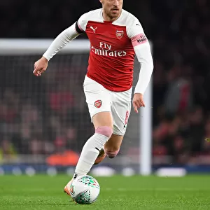 Aaron Ramsey in Action: Arsenal vs Blackpool, Carabao Cup 2018-19