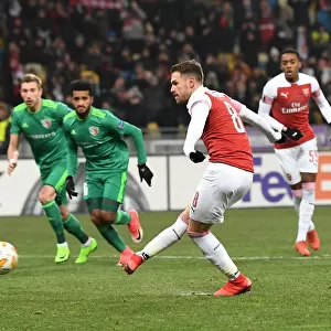 Aaron Ramsey Scores Penalty: Arsenal's Victory over Vorskla Poltava in Europa League