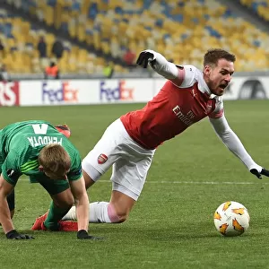 Aaron Ramsey Tripped by Igor Parduta: Penalty Drama in Arsenal's UEFA Europa League Clash with Vorskla Poltava