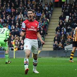 Aaron Ramsey's Euphoric Goal Celebration: Hull City vs. Arsenal, Premier League 2013-2014
