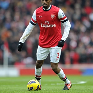 Abou Diaby: Arsenal Midfielder in Action Against Aston Villa, Premier League 2012-13