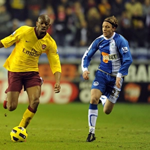 Matches 2010-11 Collection: Wigan Athletic v Arsenal 2010-11