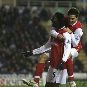 Adebayor and Fabregas: Arsenal's 1000th Goal Celebration in 1-3 Win over Reading (12/11/2007)