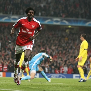 Adebayor's Brace: Arsenal's 3-0 Victory Over Villarreal in the Champions League Quarterfinals