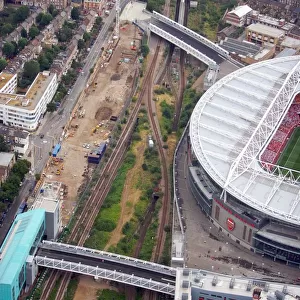 Aerial View of Emirates Stadium: Arsenal vs. Ajax, Dennis Bergkamp Testimonial (2006)