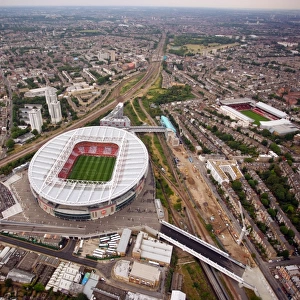 Aerial View of Emirates Stadium: Arsenal's Victory over Ajax in Bergkamp's Testimonial (2006)