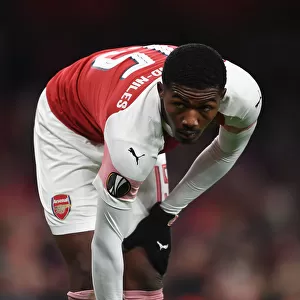 Ainsley Maitland-Niles in Action for Arsenal against Qarabag in UEFA Europa League
