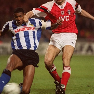 Alan Smith (Arsenal) and Carlton Palmer (Sheff Wed)