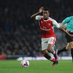 Alex Iwobi (Arsenal). Arsenal 2: 0 Reading. EFL Cup 4th Round. Emirates Stadium, 25 / 11 / 16