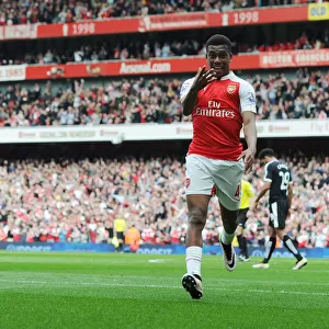 Alex Iwobi Scores His Second Goal: Arsenal's Victory Against Watford (April 2016)