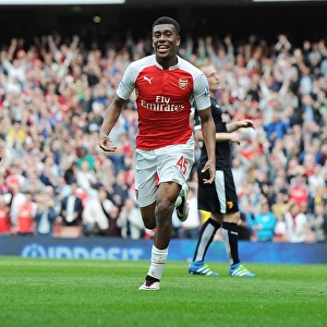 Alex Iwobi Scores His Second Goal: Arsenal's Victory Against Watford in the Premier League 2015-16