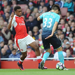 Alex Iwobi's Slick Nutmeg of Swansea's Federico Fernandez during Arsenal's 2016-17 Premier League Match