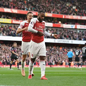 Alex Lacazette Scores First Goal: Arsenal vs Everton, Premier League 2018-19