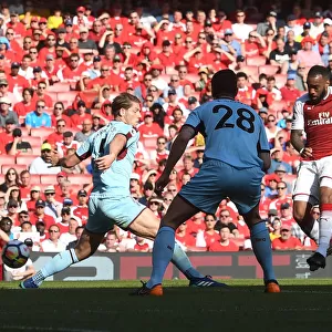 Alex Lacazette Scores Past Nick Pope: Arsenal's Victory Over Burnley (2017-18)