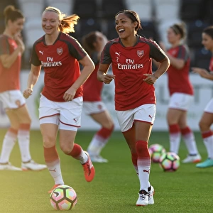 Alex Scott Gearing Up: Arsenal Women vs Everton Ladies Pre-Season Friendly