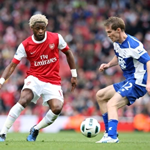 Alex Song (Arsenal) Alex Hleb (Birmingham). Arsenal 2: 1 Birmingham City