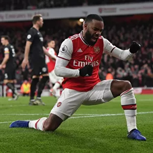 Alexandre Lacazette's Thrilling Goal: Arsenal's Victory over Brighton & Hove Albion, Premier League 2019-20