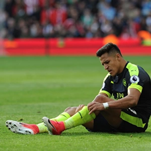 Alexis Sanchez in Action: Arsenal's Premier League Showdown at Stoke City (2016-17)