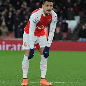 Alexis Sanchez Gears Up for Arsenal's Clash against Swansea City (2015-16)