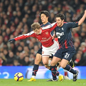 Andrey Arshavin (Arsenal) Tamir Cohen and Chung Yong Lee (Bolton). Arsenal 4