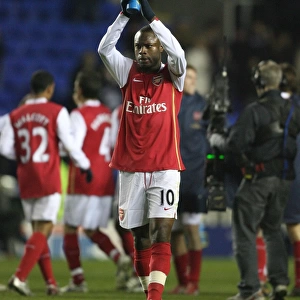 Arsenal captain William Gallas salutes the fans after the match