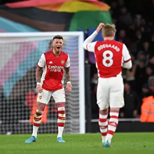 Arsenal Celebrate First Goal Against Wolverhampton Wanderers in 2021-22 Premier League