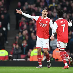 Arsenal Celebrate Second Goal Against AFC Bournemouth in 2022-23 Premier League