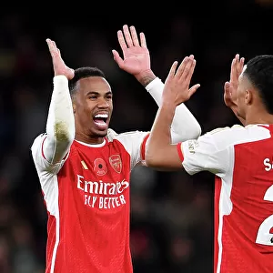 Arsenal Celebrate Victory Over Burnley in 2023-24 Premier League