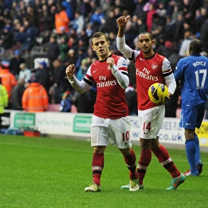 Arsenal Celebrate Victory Over Wigan Athletic in Premier League Showdown (2012-13)