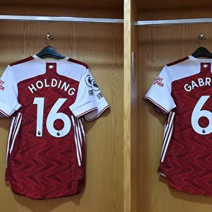 Arsenal Changing Room: Empty Arrows Prepare for Aston Villa Clash Amidst Pandemic
