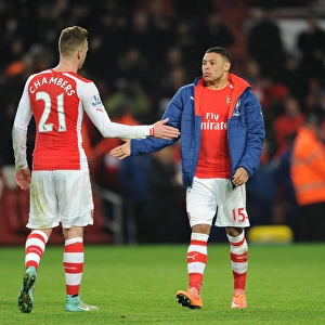 Arsenal Duo Chambers and Oxlade-Chamberlain: Post-Match Emotion (Arsenal v Southampton, 2014-15)