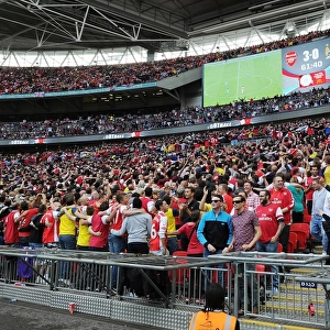 Arsenal Fans Celebrate FA Community Shield Victory