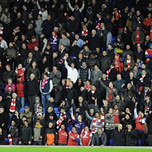 Arsenal Fans Celebrate Upset Win Against Reading in Capital One Cup