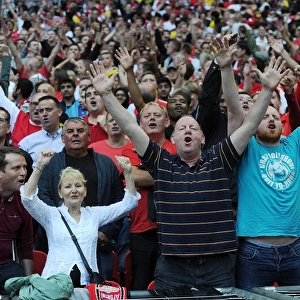 Arsenal Fans at FA Community Shield: Arsenal vs Manchester City, 2014