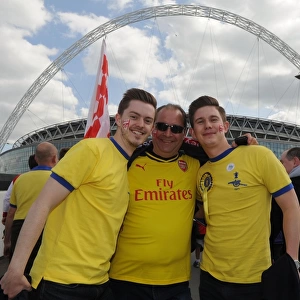Arsenal Fans Heading to Wembley for FA Cup Final against Aston Villa, 2015