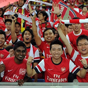 Arsenal Fans. Malaysia 1: 2 Arsenal. Pre Season Friendly. National Stadium