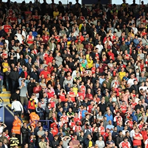 Arsenal Fans Passionate Support at Leicester City Match, 2016-17 Premier League
