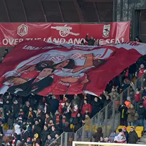 Arsenal Fans Show Support for Unai Emery at BATE Borisov vs Arsenal - UEFA Europa League Round of 32 (First Leg, 2019)