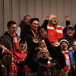 Arsenal Fans United: Showing Support at the Conti Cup Clash Against Tottenham Hotspur Women