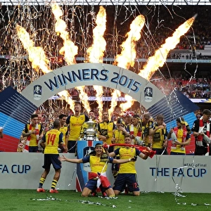 Arsenal FC Celebrates FA Cup Victory: Arsenal vs. Aston Villa, Wembley Stadium, 2015