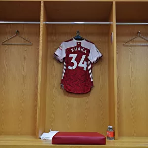 Arsenal FC: Granit Xhaka's Shirt in the Home Changing Room Before Arsenal v Watford (2019-20)