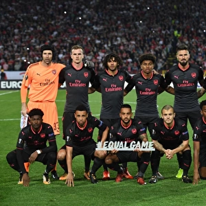 Arsenal FC: Pre-Match Huddle against Red Star Belgrade in Europa League (2017-18)