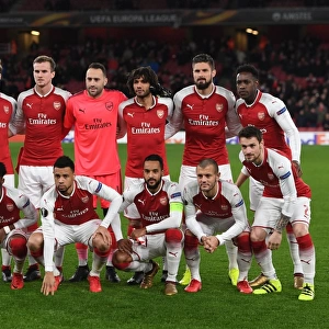 Arsenal FC: Pre-Match Huddle vs BATE Borisov, UEFA Europa League (2017-18)