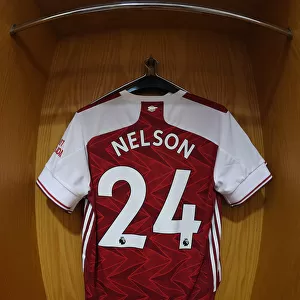 Arsenal FC: Pre-Match Room - Arsenal Shirt Hang in Emirates Stadium (Arsenal v Watford, 2019-20)