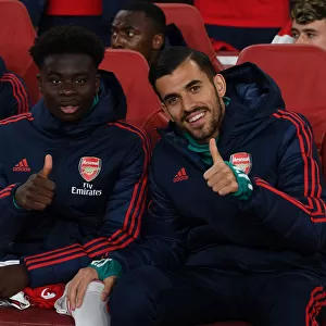 Arsenal FC: Saka and Ceballos Unite in Pre-Match Huddle vs Nottingham Forest (Carabao Cup 2019-20)