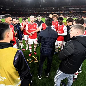 Arsenal FC vs Olympiacos FC: Mikel Arteta Rallies Players During UEFA Europa League Tension (2019-20)