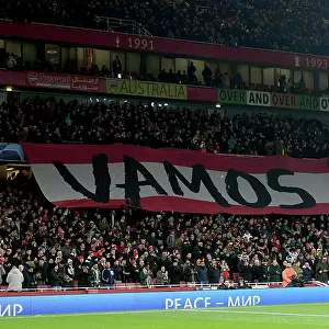Arsenal FC vs RC Lens: Arsenal Fans Unite in Emirates Stadium - UEFA Champions League 2023/24