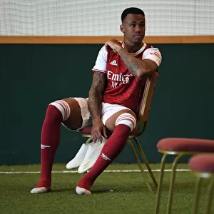 Arsenal First Team 2020-21: Gabriel Magalhaes at Arsenal Photocall