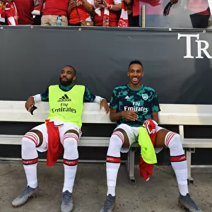 Arsenal Forwards Lacazette and Aubameyang Prepare for Colorado Rapids Clash (2019-20)